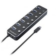 Simplecom CH375PS 7 Port USB 3.0 Hub with Individual Switches