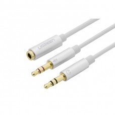 Gold Plated 3.5mm Female to Dual 3.5mm Male Audio Y Splitter Adapter Convertor