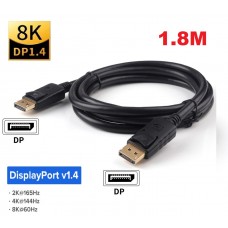 1.8M DisplayPort V1.4 Cable DP up to 8K @ 60Hz