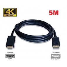 5M DisplayPort to HDMI Male to Male Cable up to 4K