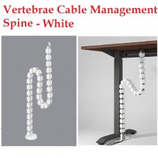 Brateck Quad Entry Vertebrae Cable Management Spine Material.Steel,ABS Dimensions 1300x67x35mm -- White
