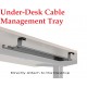 Brateck Under-Desk Cable Management Tray Dimensions:590x131x74mm -- Black