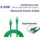 0.25M / 25cm CAT6 Premium RJ45 Ethernet Network Patch Cable - Green