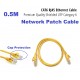 0.5M / 50cm CAT6 Premium RJ45 Ethernet Network Patch Cable - Yellow