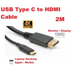 2M USB 3.1 Type-C to DisplayPort 1.2v Cable up to 4K