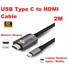 2M USB 3.1 Type-C to HDMI Cable up to 4K