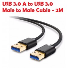 USB 3.0 A to USB 3.0 A Male to Male Cable - Black 2M