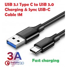 USB 3.1 Type C to USB fast charging and Sync Cable 1M