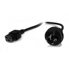 Power Cable from 3-Pin AU Male to 2 IEC C19 Female plug in 2m