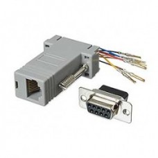 Ethernet port RJ45 to DB9F adapter 9 pin RS232
