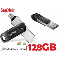 SanDisk 128GB iXpand Lightning/USB 3.0 Flash Drive Go for iPhone & iPad