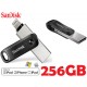 SanDisk 256GB iXpand Lightning/USB 3.0 Flash Drive Go for iPhone & iPad