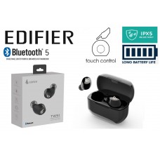 Edifier TWS1 TrueWireless Stereo Plus Earbuds Bluetooth 5.0 Long Battery Life - Black