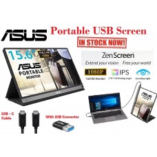 ASUS ZenScreen MB16AC 15.6" Full HD IPS Hybrid USB Type-C & USB A Ready Portable LCD Monitor Apple MAC and Window Comptabile 