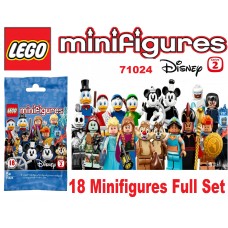 LEGO Minifigures Disney Series 2 71024 -  COMPLETE SET OF ALL 18 Pack