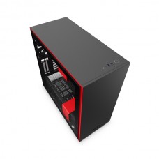 NZXT Matte Black & Red H710i Mid Tower Chassis ( NZT-CA-H710i-BR)