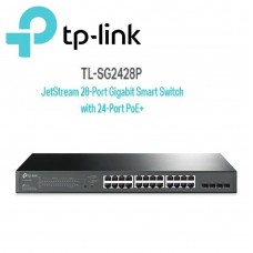 TP-Link TL-SG2428P JetStream 28-Port Gigabit Smart Switch with 24-Port PoE+
