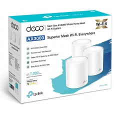 (Deco X60(3-pack))TP-Link Deco X60 ( 3-pack )Deco X60 AX3000 Whole Home Mesh Wi-Fi System - 3-Pack