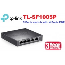TP-Link TL-SF1005P 5 Ports 10/100Mbps Desktop Switch with 4 Ports PoE