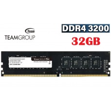 (TED432G3200C2201)TEAM Elite DDR4 32GB Single 3200MHz (PC4-25600) CL22 Unbuffered Non-ECC 1.2V UDIMM 288 Pin PC Computer Desktop Memory RAM
