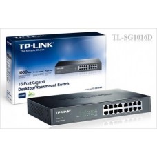 TP-LINK TL-SG1016D 16-Port Gigabit Desktop / Rackmount Switch - Metal Housing 