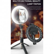 TEQ Q07 Bluetooth Ring Light Selfie Stick + Tripod stand