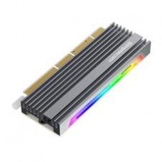 Simplecom EC415 NVMe M.2 SSD to PCIe x4 x8 x16 RGB Expansion Card with Heat Sink