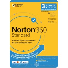 Software Sales Norton 360 STANDARD 10GB, 1 USER, 3 DEVICES, 1 YEAR Windows / APPLE MAC OS / APPLE IOS / ANDROID